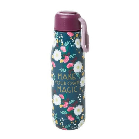 Rice stainless steel drinking bottle with wedding bouquet print STBOT-WEB