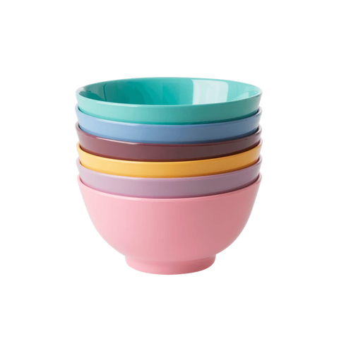 Rice medium melamine bowl in assorted dance out colors MELBW-AW22XC
