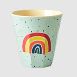 Rice melamine kids cup in assorted funky prints medium 6-pack MELCU-6ZFUNB