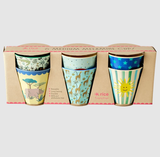 Rice melamine kids cup in assorted funky prints medium 6-pack MELCU-6ZFUNB