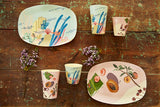 Rice-medium-melamine-cup-with-coral-print-MELCU-COR