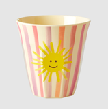 Rice melamine kids cup in assorted funky prints medium 6-pack (pink) MELCU-6ZFUNI