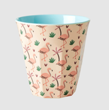 Rice melamine kids cup in assorted funky prints medium 6-pack (pink) MELCU-6ZFUNI