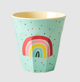 Rice melamine kids cup in assorted funky prints medium 6-pack (pink) MELCU-6ZFUNI