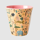Rice melamine kids cup in assorted funky prints medium 6-pack (pink) MELCU-6ZFUNI