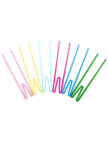 Rice plastic beginner friendly chopsticks in 6 assorted colors MESTO-DLAXC
