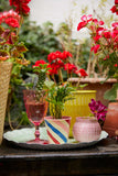 Rice-small-round-enamel-flower-pot-pink-choose-happy-FLPOT-SFI: schattige roze bloempot