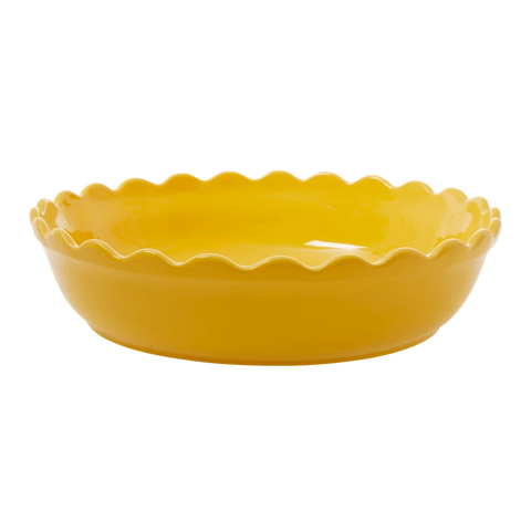 Rice stoneware oven dish in yellow large CEPIE-LY