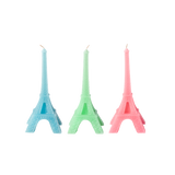 Rice Eiffel Tower Candle In Assorted Colors CDEIF-XC