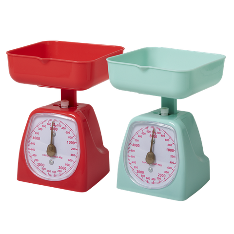 Rice Kitchen Scale In Pastel Green Or Red KISCA-XC