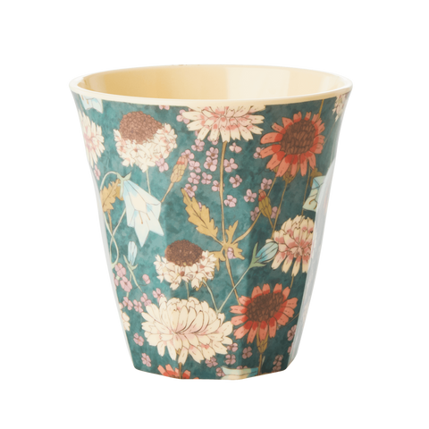 Rice Melamine Cup Fall Flower Print MELCU-FFLO