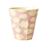 Rice Melamine Cup With Cloud Print Pink MELCU-CLOUDI