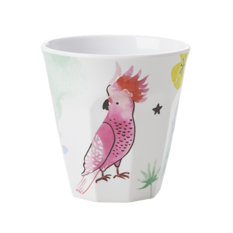 Rice Melamine Cup With Cockatoo Print MELCU-COCKA