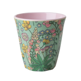 Rice Melamine Cup With Lupin Print Two Tone Medium MELCU-LUPI