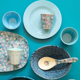 Rice Melamine Cup With Small Flower Print Two Tone MELCU-SMFL