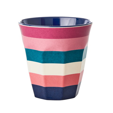Rice Melamine Cup With Stripes Print MELCU-STRI