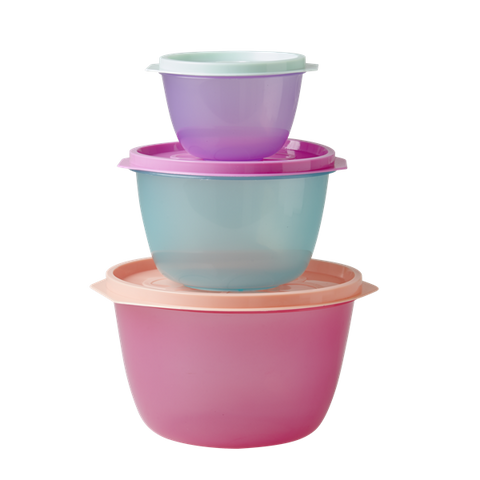 Rice Round Food Containers In Assorted Colours HSFBX-3ZSTOUXC