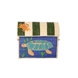 Rice Small Toy Basket With Sea Animals Design BSHOU-SSEA