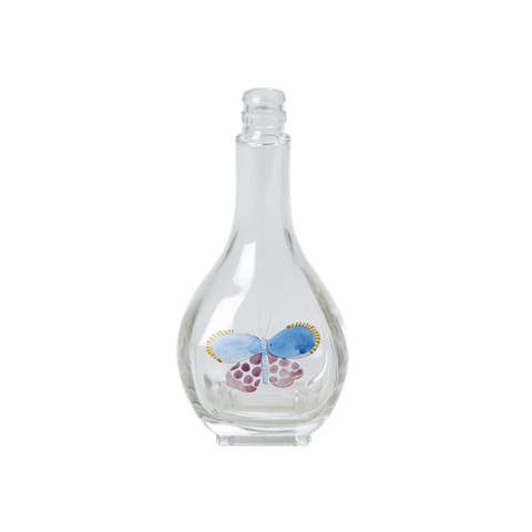 Rice Square Glass Vase With Butterfly Print GLVAS-RECBUT