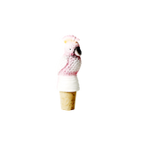 Rice Wine Stopper In Cockatoo Shape Pink DECWS-COCI DECWS-COCXC