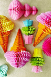 Rice Ice Cream Honeycomb Hanger Yellow or Pink