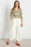 Seasalt-Cornwall-Larissa-shirt-gazania-daisies-sandstone-B-WM12196-19081: comfortabele blouse van katoen