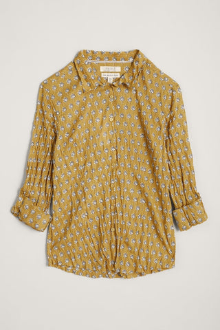 Seasalt Cornwall Larissa shirt leaf print pear b-wm23110-24878