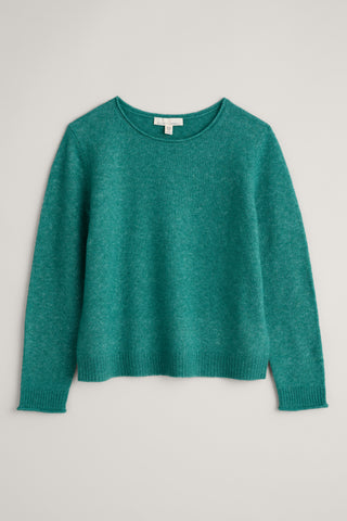 Seasalt Cornwall Lily bell jumper hepworth green 283479B021 b_wm29137_25054