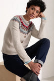 Seasalt Cornwall holly blue cardigan andrena aran dahlia mix 265961B001