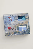Seasalt Cornwall men's postcard socks box O'4 rooftop view mix 288588B001
