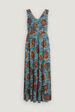 Seasalt-Cornwall-polmanter-dress-proteas-gig-B-WM15483-19071: maxijurk met bloemenprint van biologisch katoen