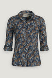 Seasalt Cornwall Larissa shirt brushed seed heads dusk B-WM23110-22914: comfortabele blouse van biologisch katoen