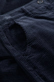 Seasalt Cornwall asphodel trouser dark night 168267B008: blauwe katoenen broek met zakken