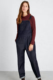 Seasalt Cornwall metalcraft dungarees dark indigo rinse wash  193235B001: denim look tuinbroek van katoen