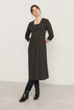 Seasalt Cornwall seed packet dress lino seabed onyx 211449B021