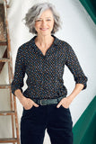 Seasalt Cornwall Larissa Shirt Polka Dot Onyx 1360335B00