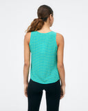 Surkana V-neckline top with straps and buttons blue 523HEBA025-51
