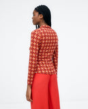 Surkana long sleeve shirt red 513SOVE112-40