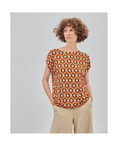 Surkana short sleeves t-shirt orange 522MARE012-20