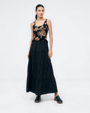 Surkana top with straps black 523HENA017-00