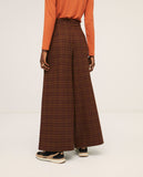 Surkana wide trousers with high waist and suspenders orange 562ORCU524-20 