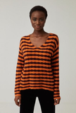 Surkana Long sleeve v-neck striped jumper 551DERA232-41