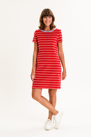 kwartaal Fascineren Maak avondeten Rood gestreepte jurk | UVR Connected FE Elinina red – Hippe-Dingen