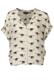 Zilch blouse wide birds off white 21RAC15.029-1.012