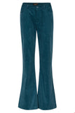 Blauwe broek met wijde pijpen | Zilch pants flare petrol