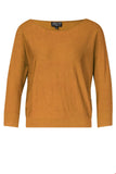 Zilch-sweater-batsleeve-cinnamon-12BAS10.084: comfortabele losvallende trui in een warme bruine kleur