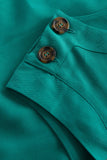 Zilch top buttons emerald 11TEN10.126-291: top met knoopsluiting op de schouders