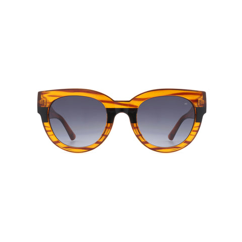 A. Kjaerbede sunglasses Lilly light brown stripe transparent
