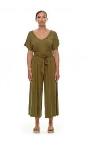 Jumpsuit van soepele viscose Ragwear jumpsuit Shia olive Hippe Dingen